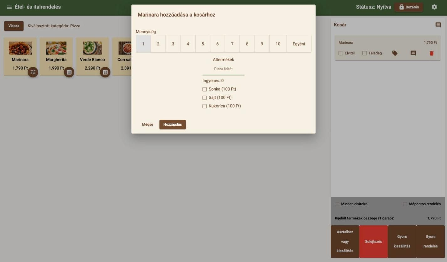 Topping picker with quantity and paid add-ons