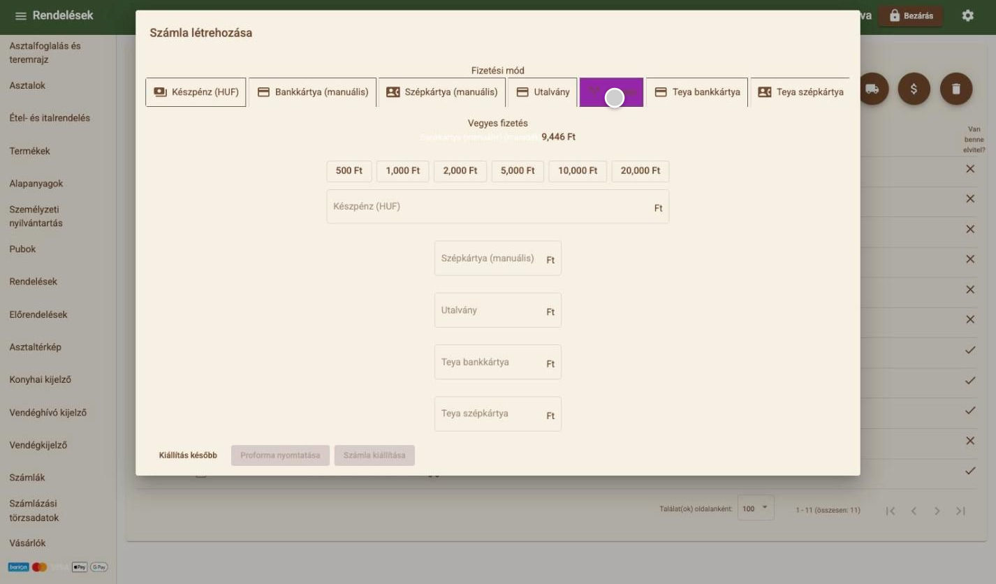 Split payment across several payment methods